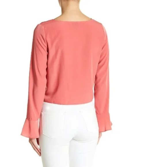 Free Press Ruched Bell Sleeve Top - Picture 2 of 8